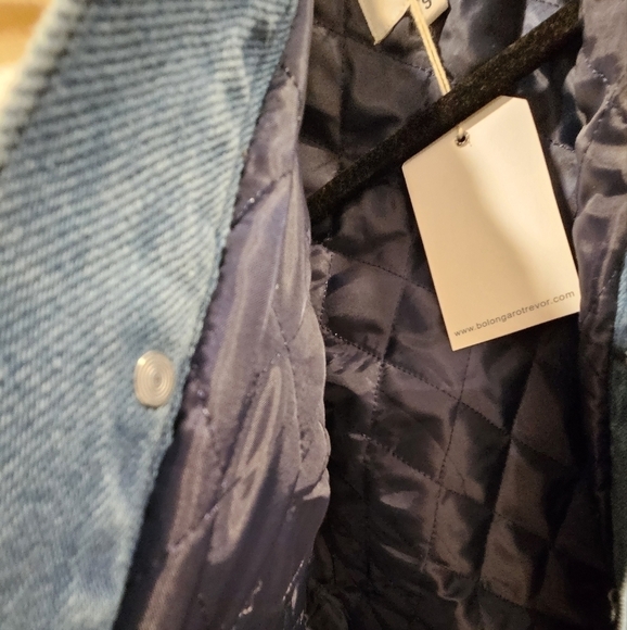 Bolongaro Trevor denim jacket with faux sherling - Picture 5 of 7